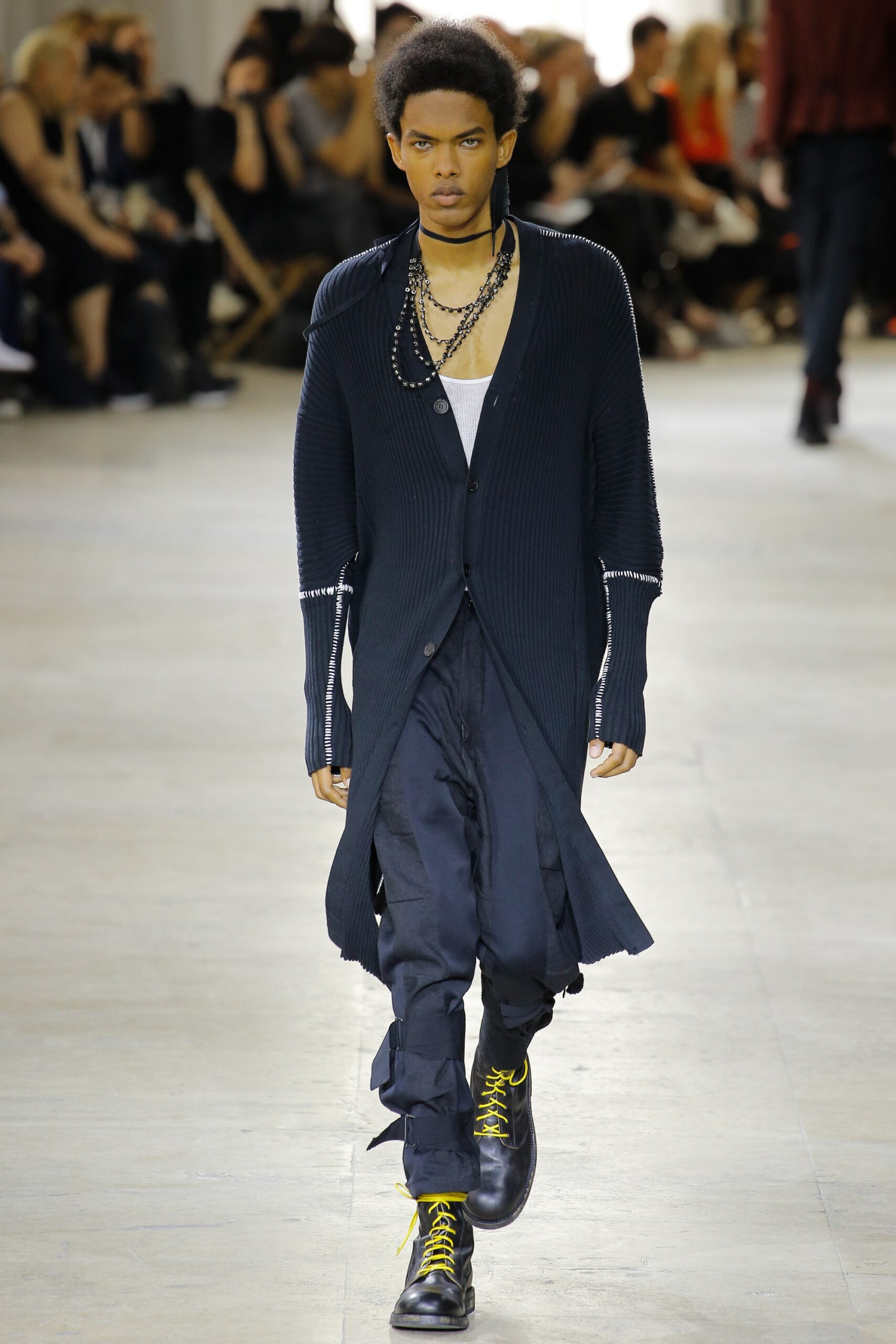 black relaxed cardigan and pants