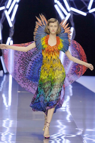 multi-colored flowing midi dress
