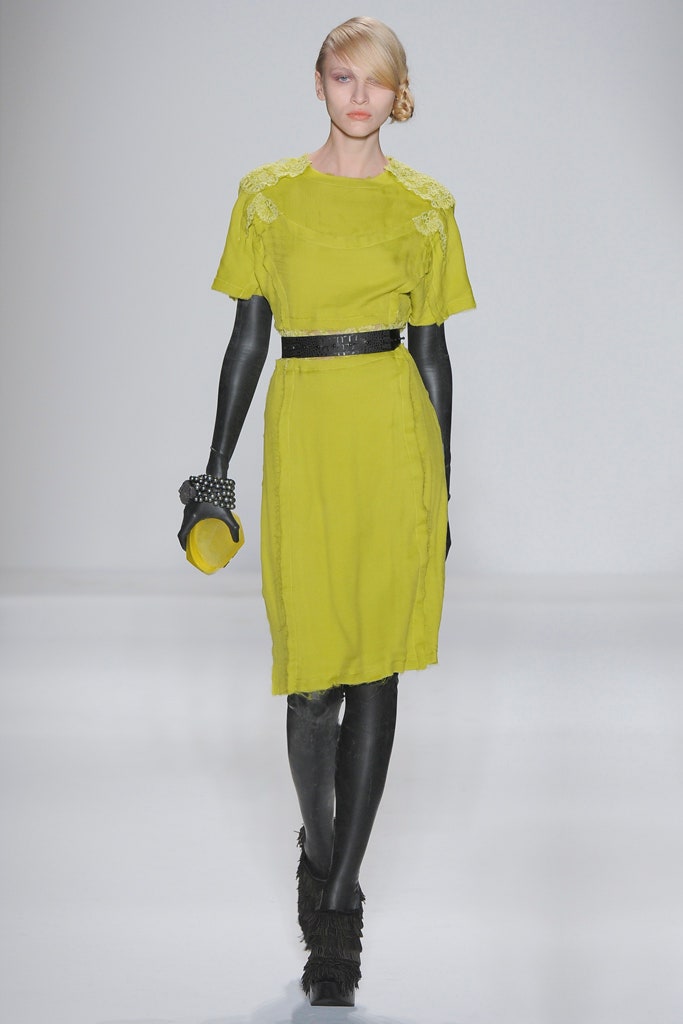 yellow midi dress with black belt