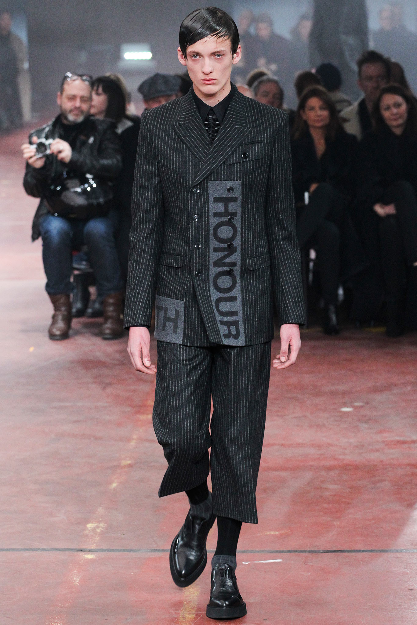 black and gray tailored suit