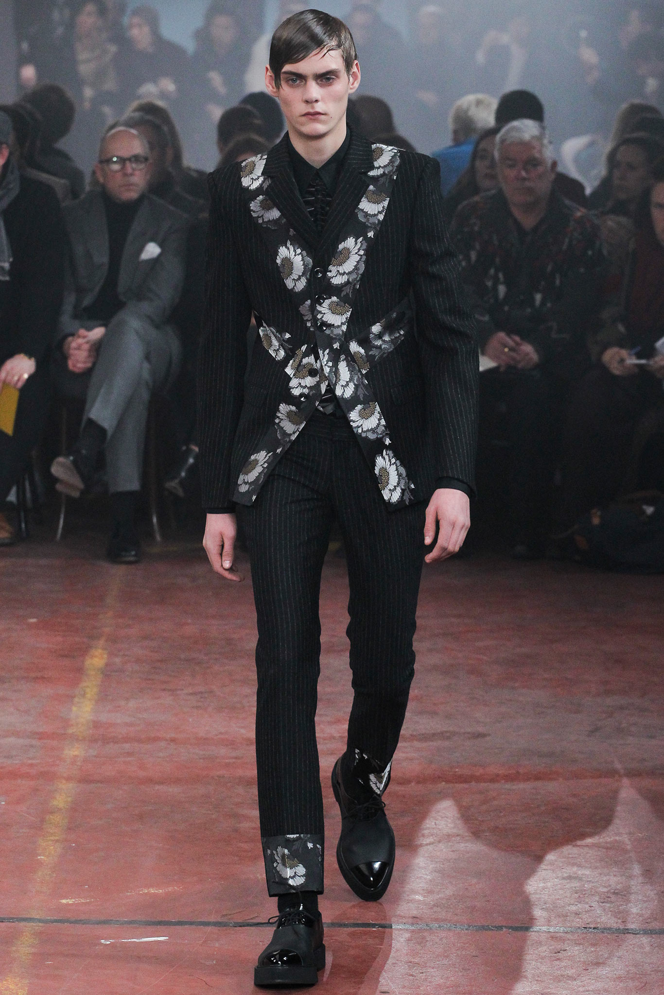 black and white tailored suit
