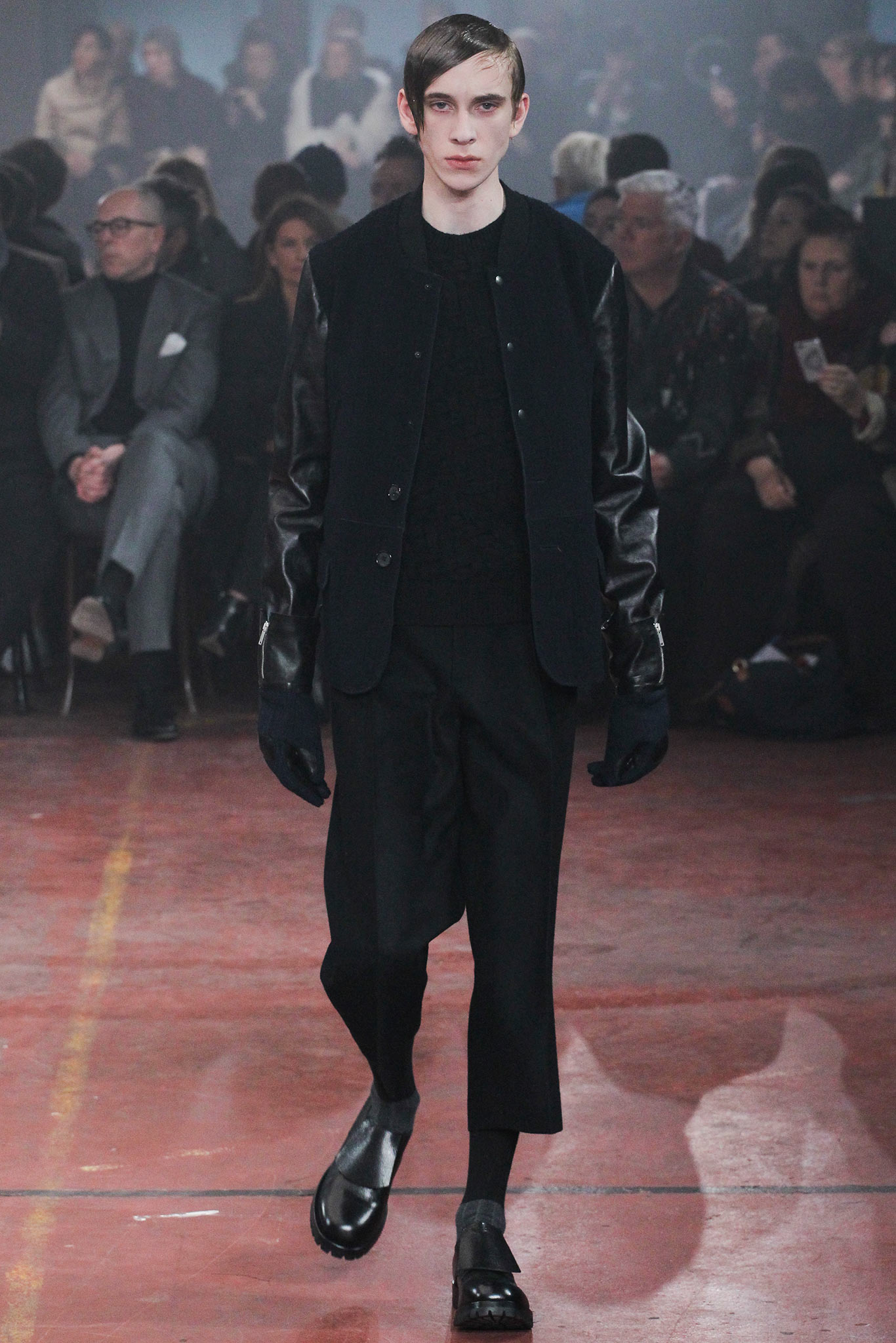 black relaxed jacket and sweater
