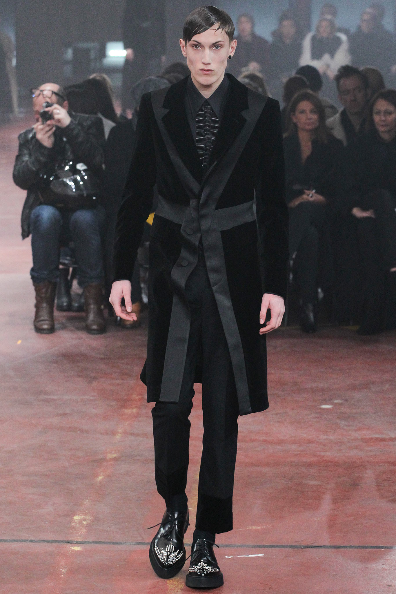 black velvet coat and pants