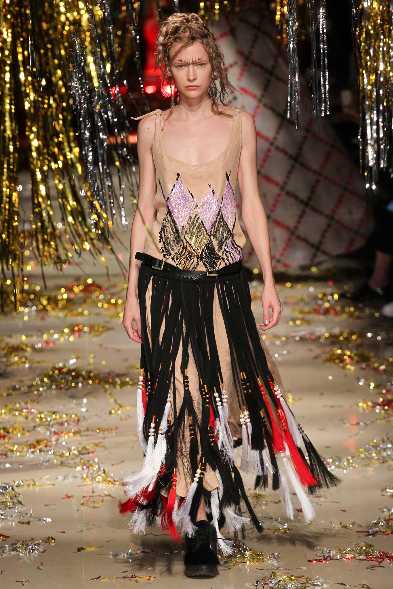 beige relaxed sleeveless dress