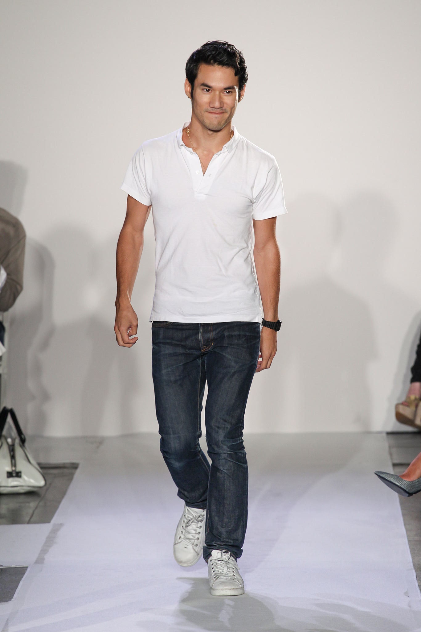 blue denim slim jeans