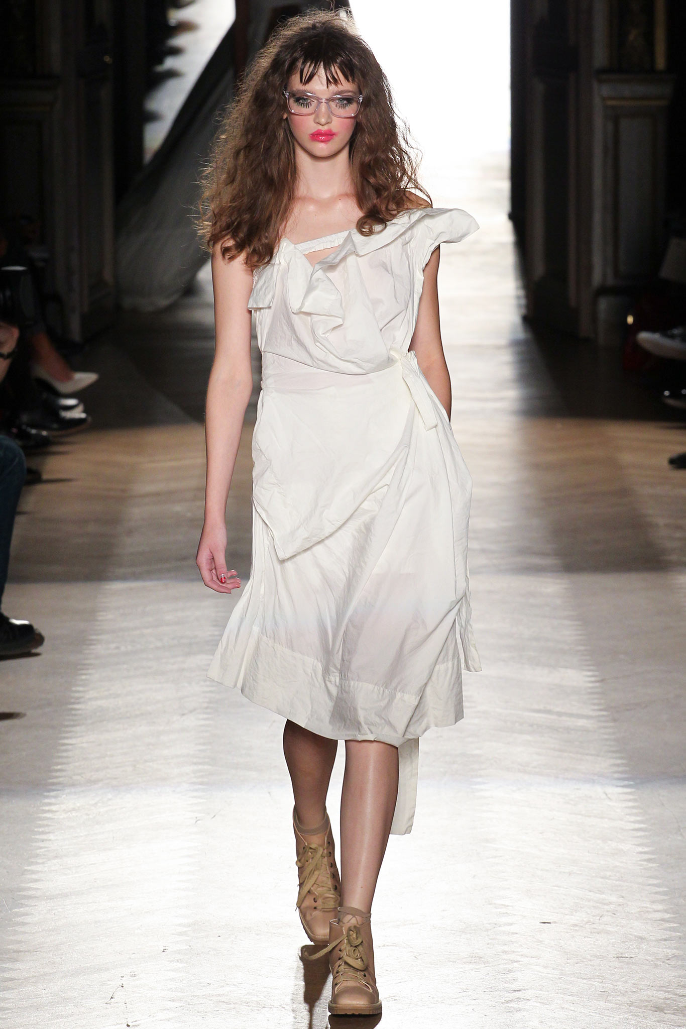 white cotton off-shoulder dress