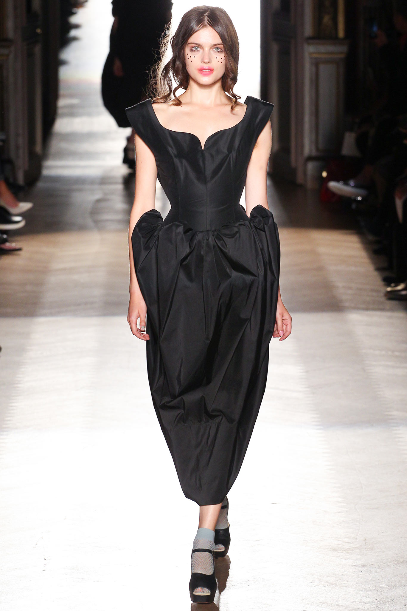 black silk sleeveless dress