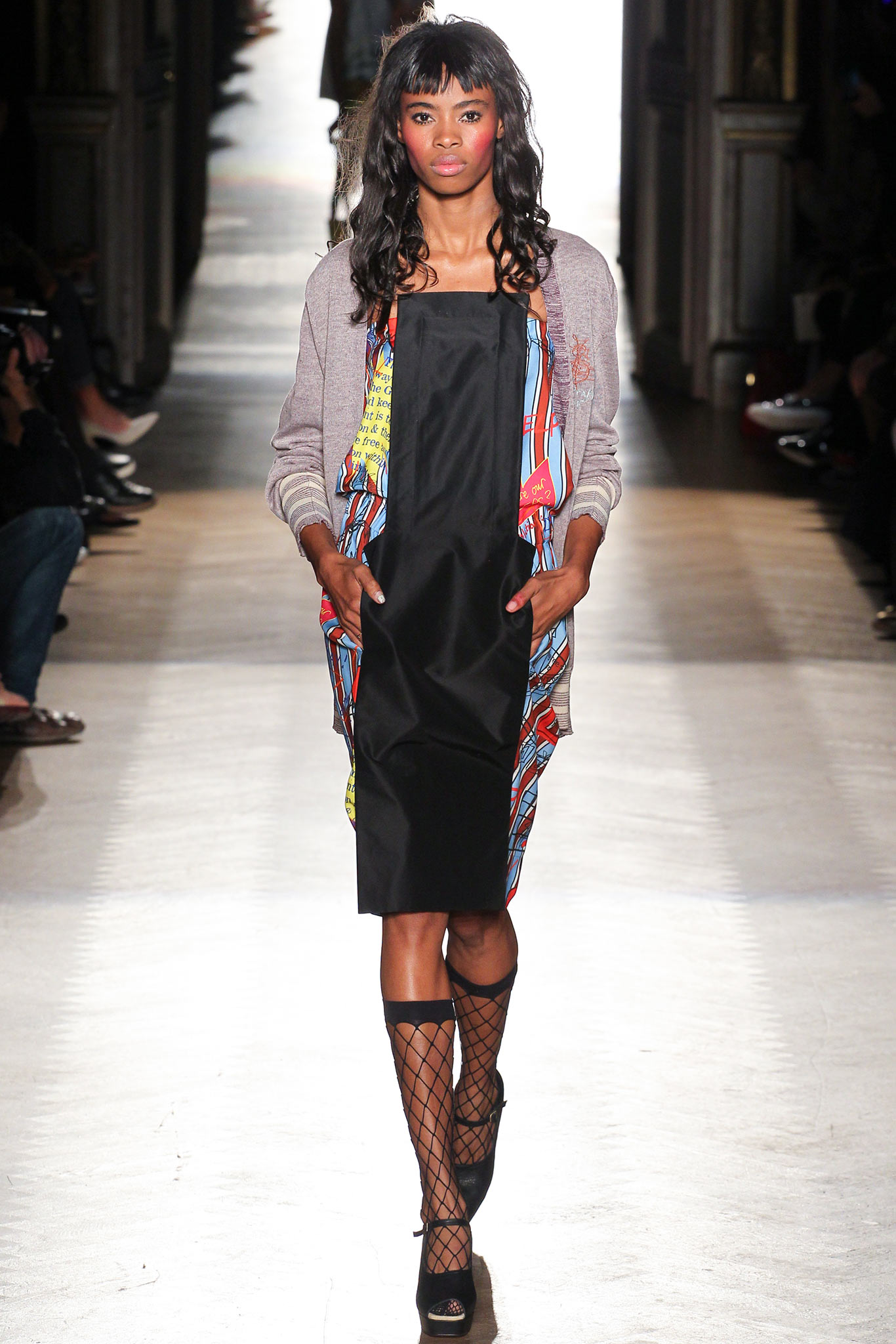 black fitted dress with gray cardigan