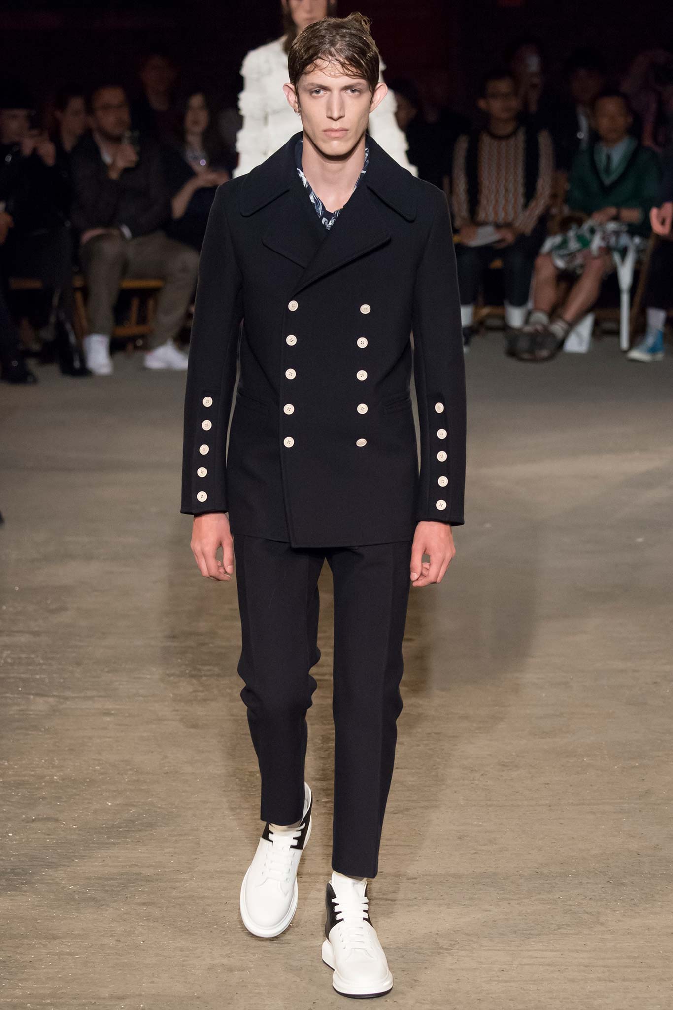 black tailored jacket and pants