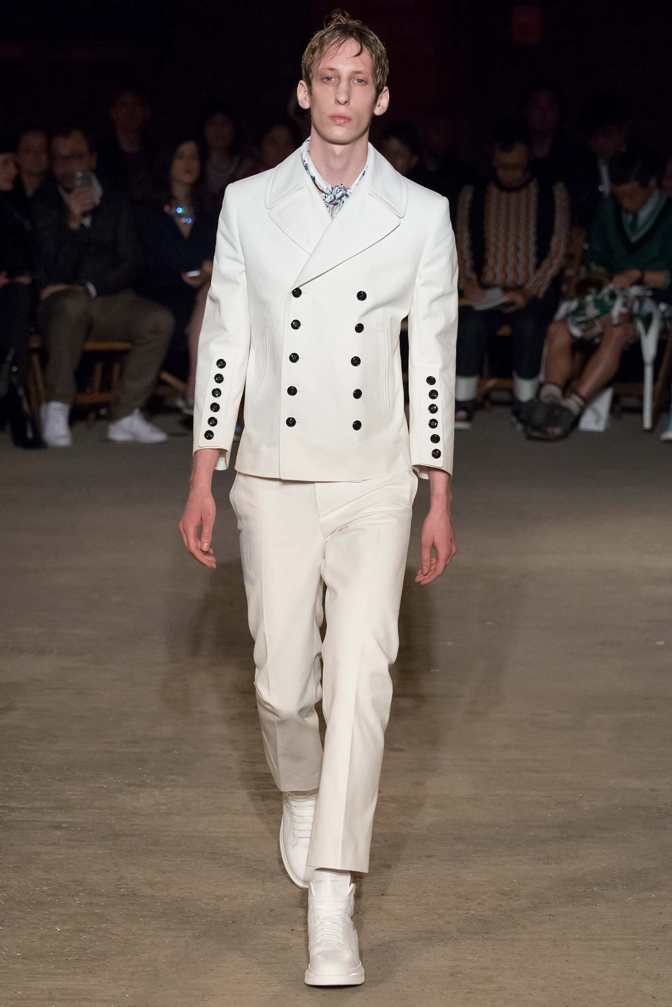 white tailored suit with shoes