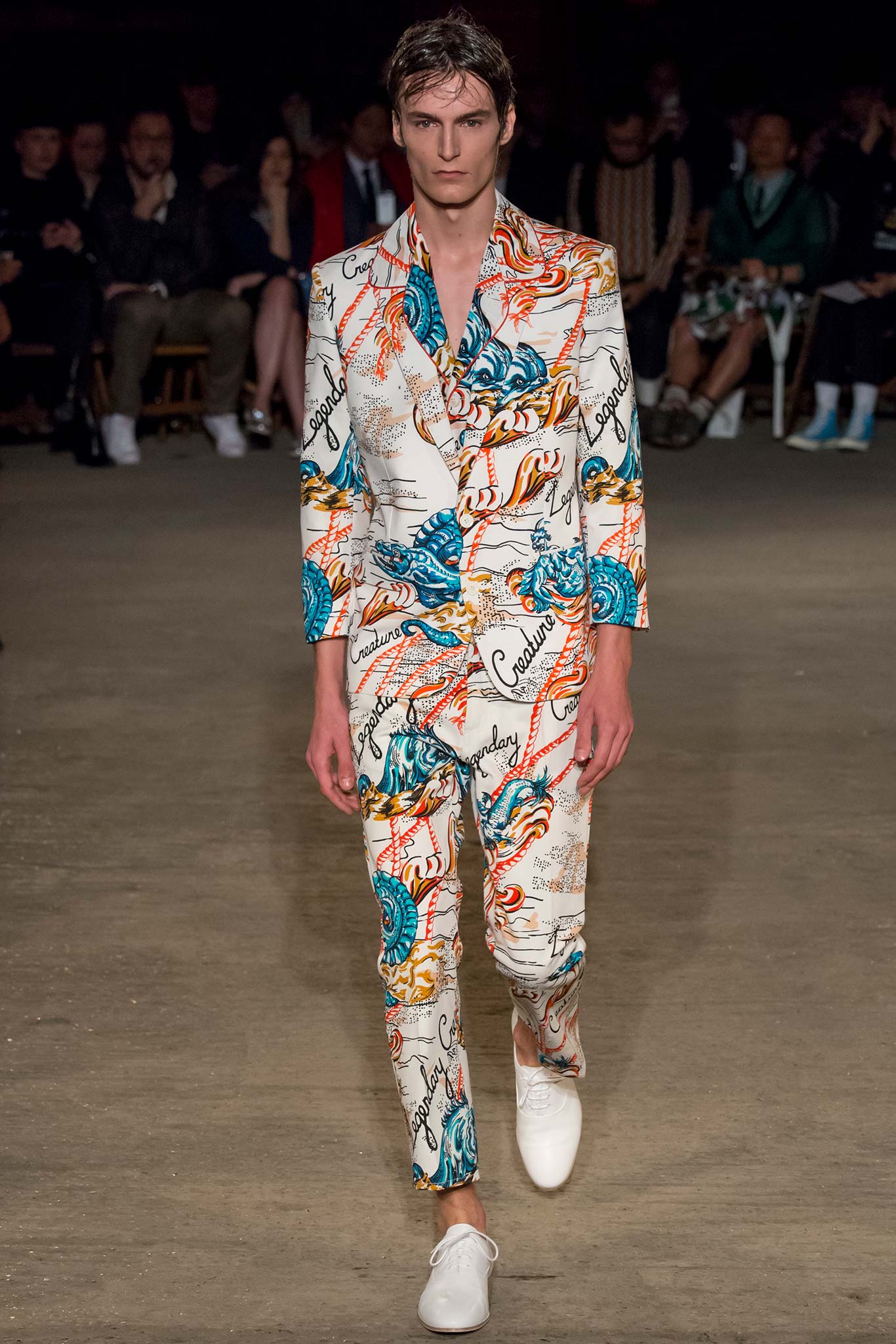 printed tailored suit