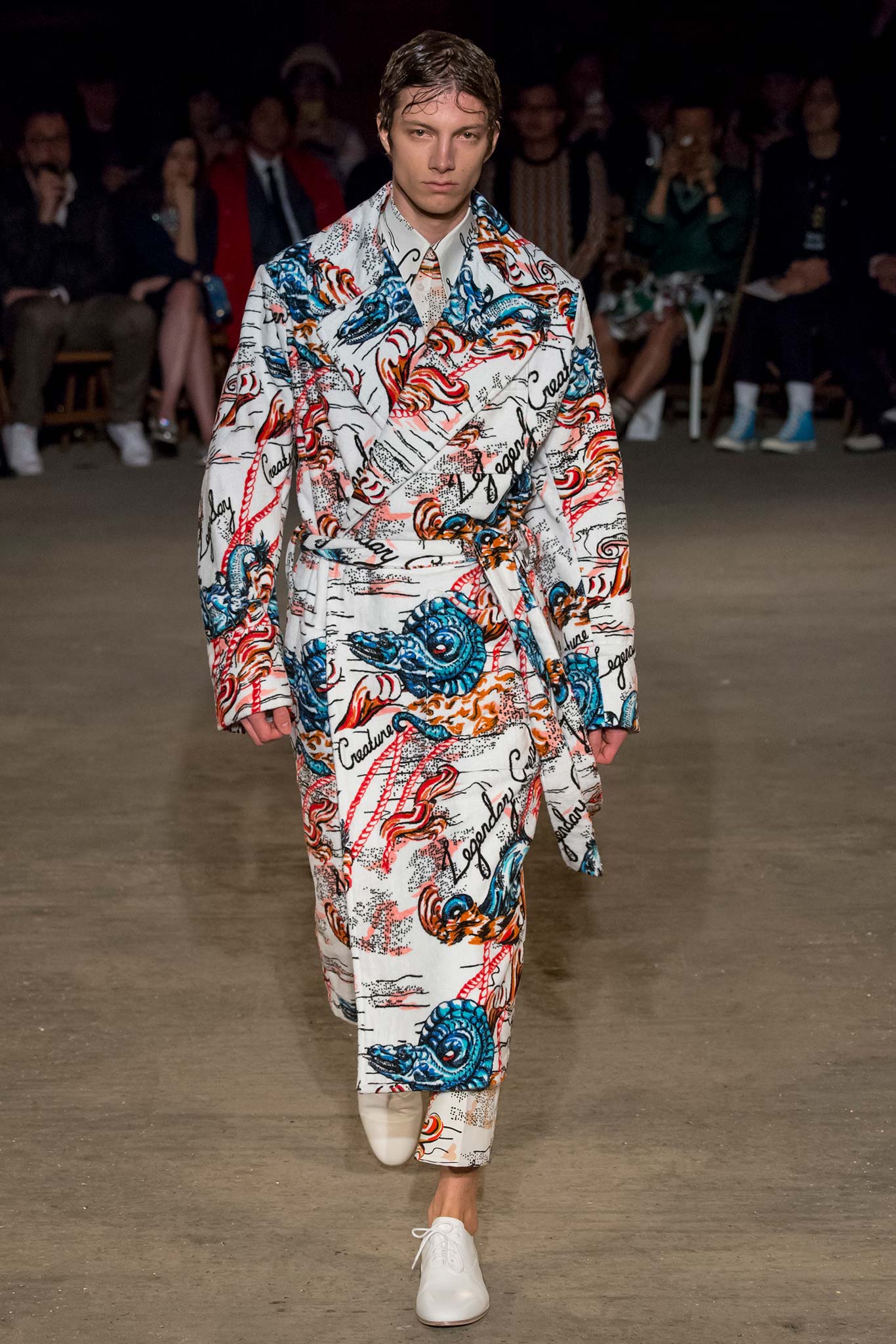 printed relaxed coat