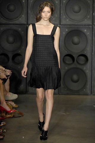 black silk sleeveless mini dress
