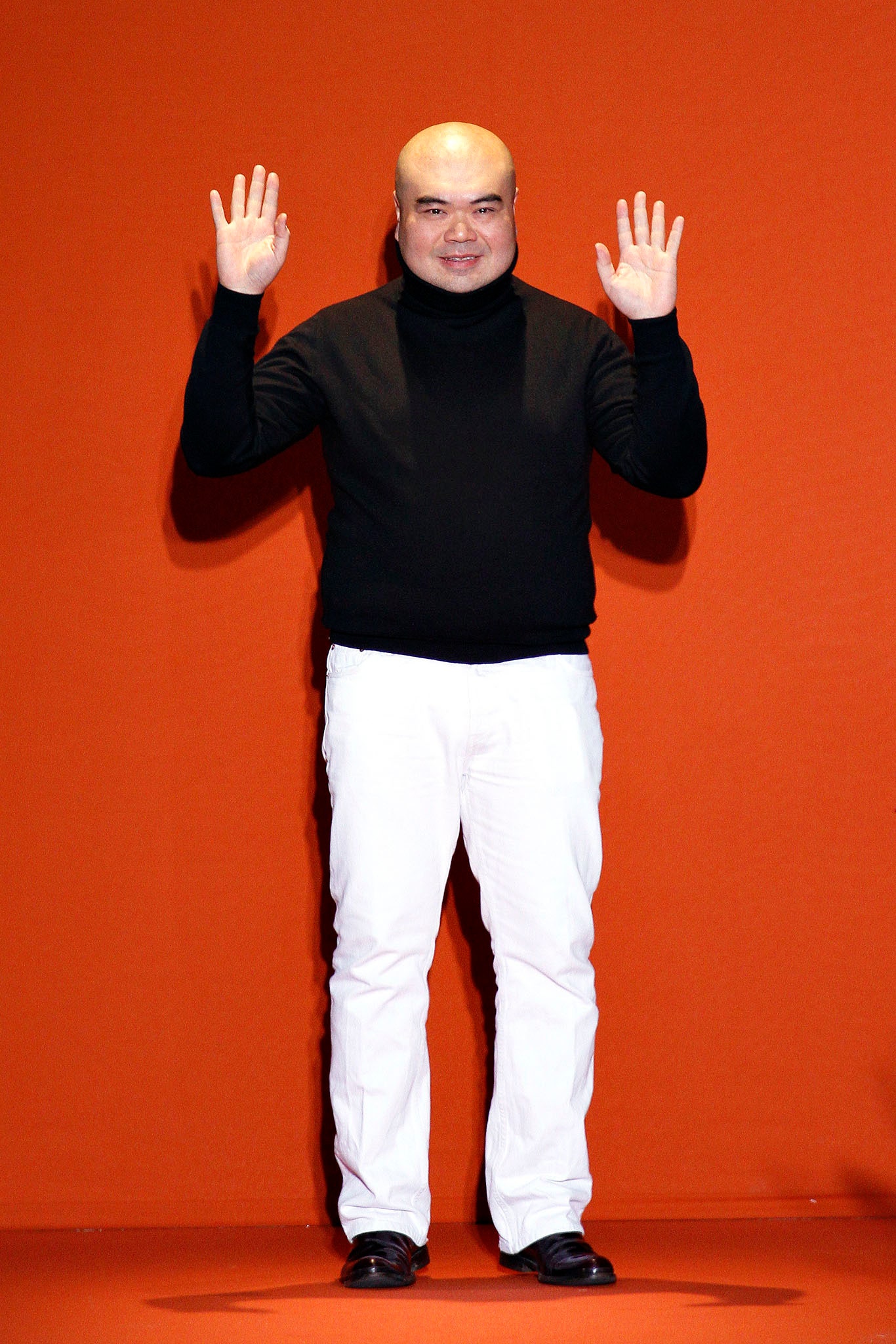 black wool long-sleeve turtleneck fitted sweater