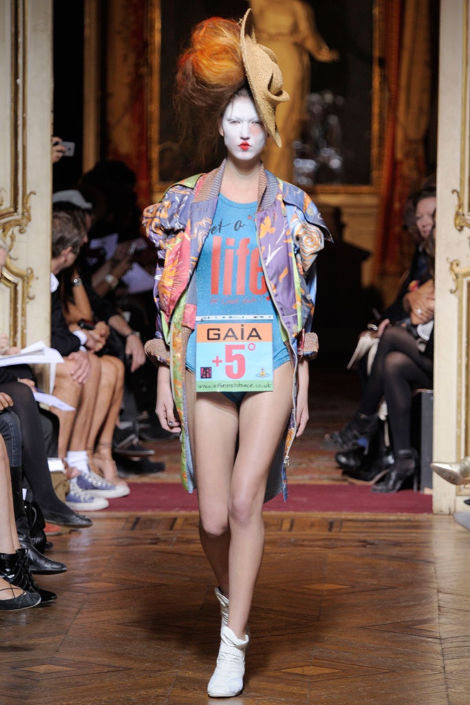 multi-colored oversized jacket with t-shirt