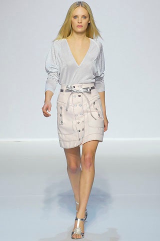 beige cotton fitted buttoned pencil short skirt