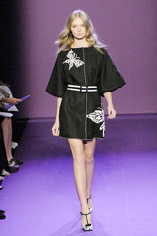 black embroidered mini dress