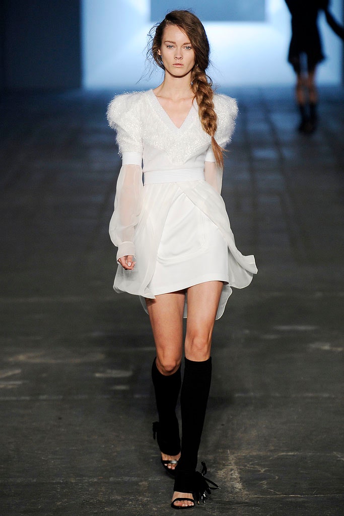 white silk fitted mini dress