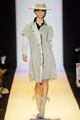 relaxed white and black shirt-dress