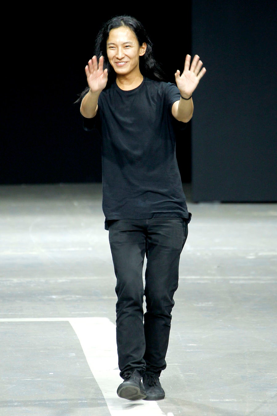 black short-sleeve collared relaxed t-shirt