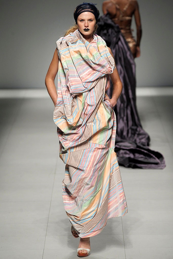 multi-colored flowing maxi dress