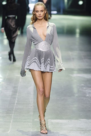 gray silk fitted mini dress