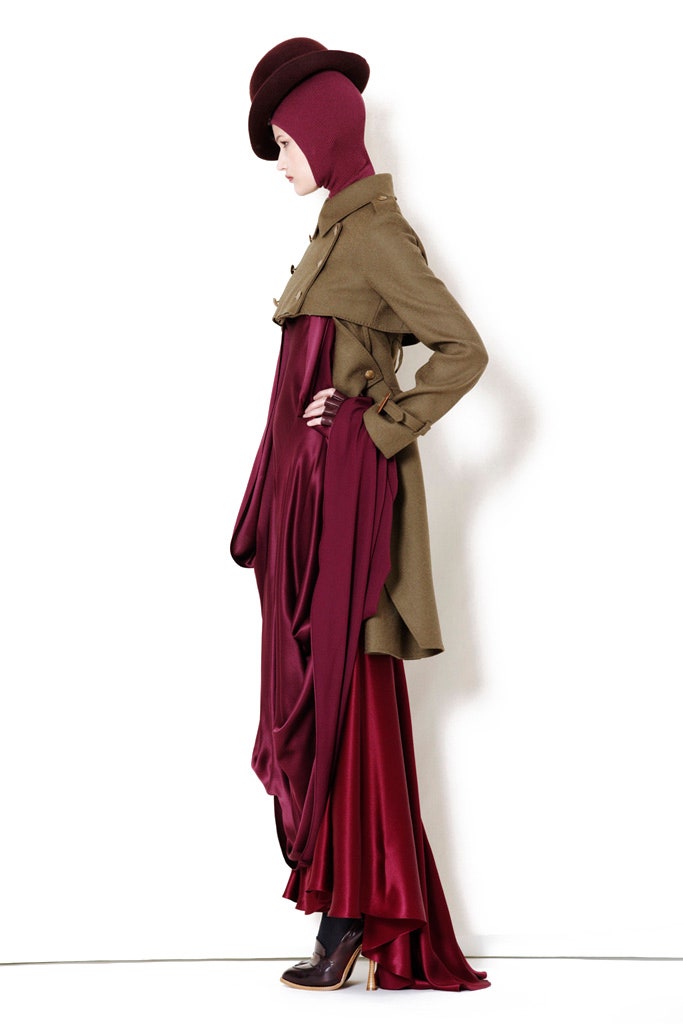 red silk sleeveless v-neck fitted draped flowing gown