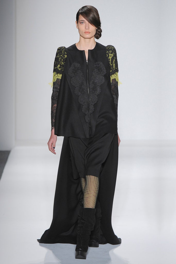 black silk cape and dress