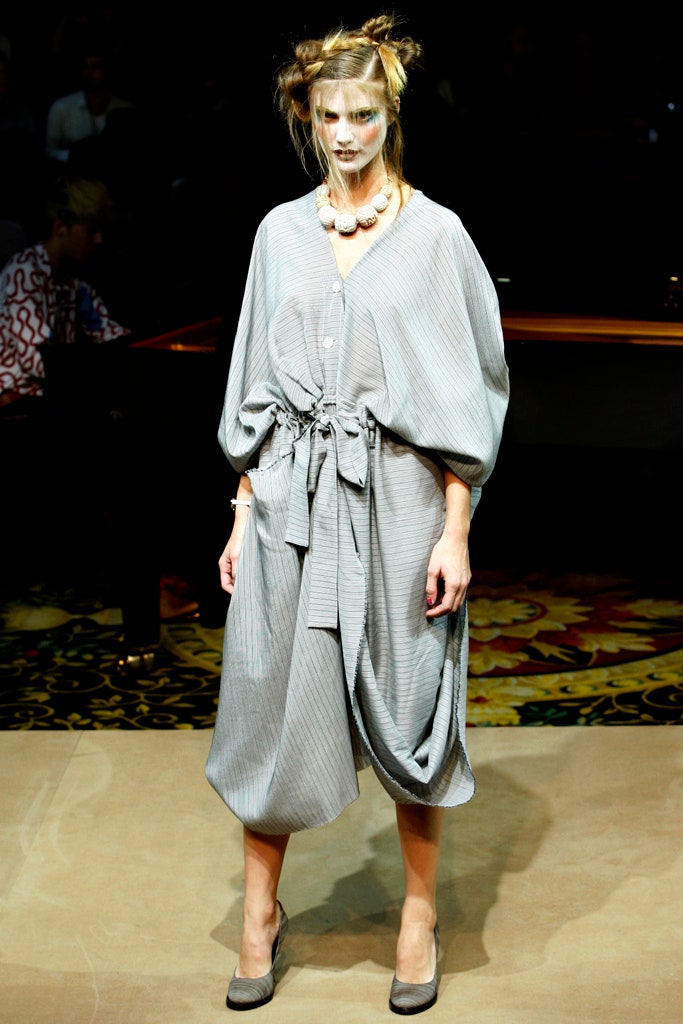 gray relaxed midi dress