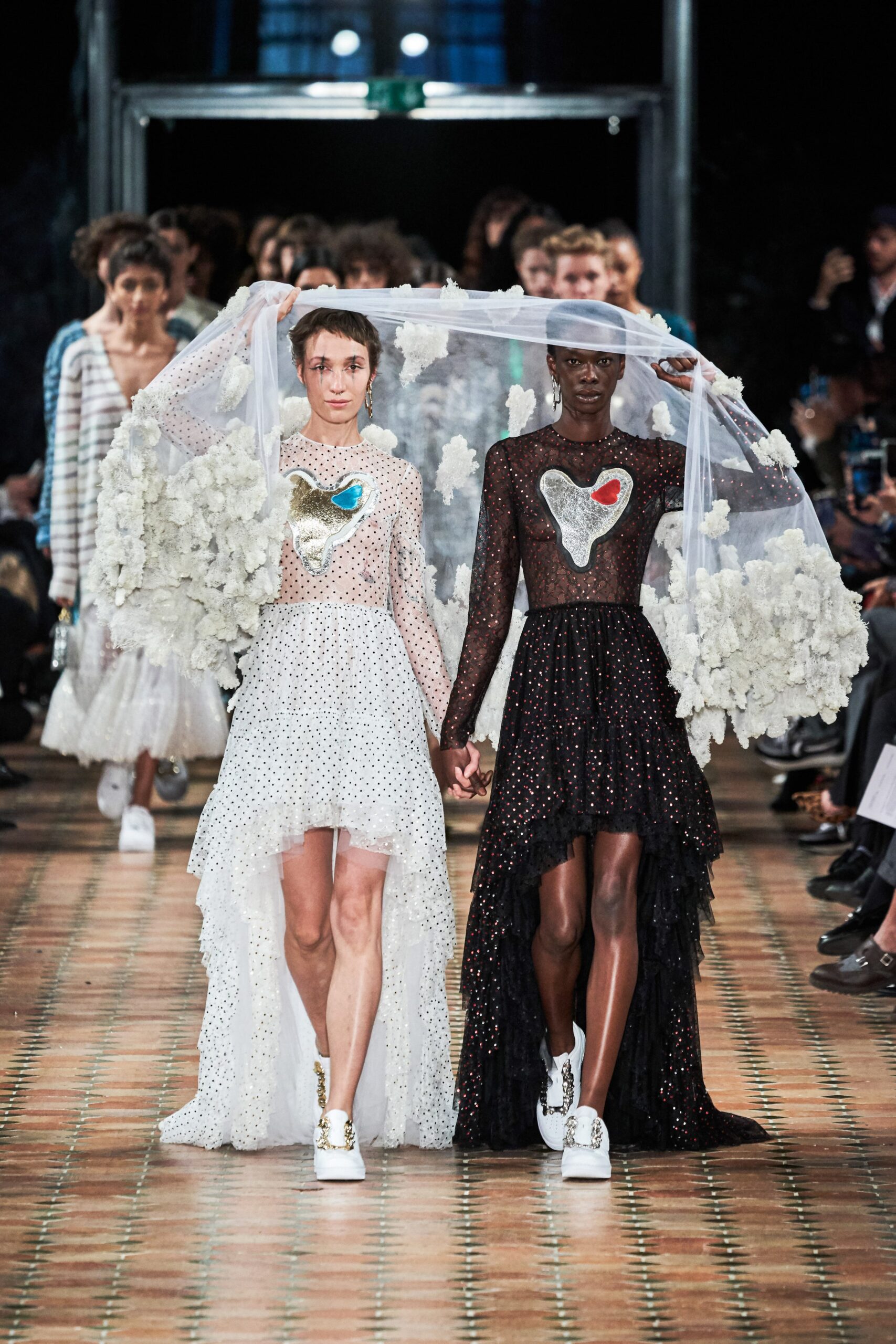white and black lace midi dresses