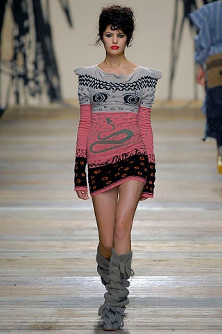 gray pink black printed mini dress