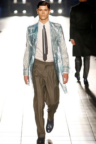 blue vinyl long-sleeve collared relaxed zippered shiny coat