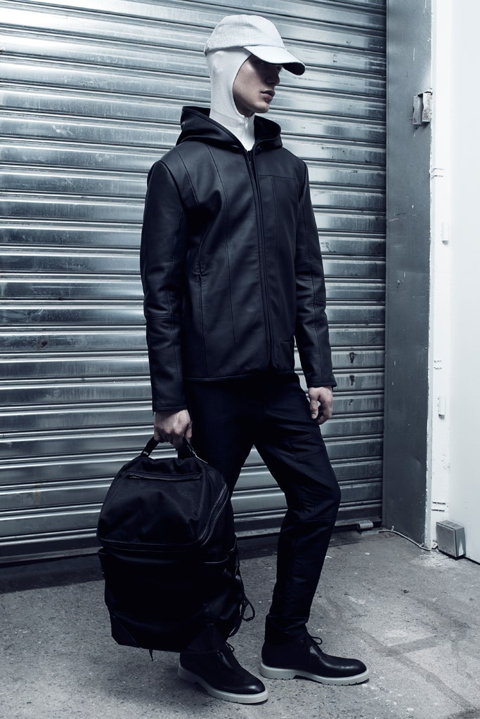 black leather jacket with pants