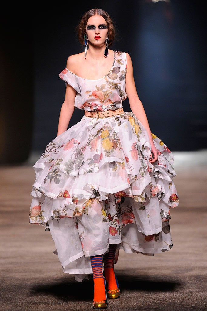 white floral tiered maxi dress