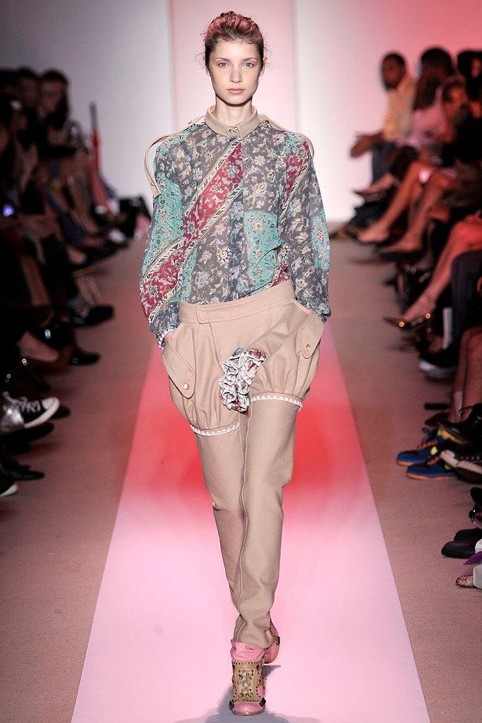 multi cotton long-sleeve collared relaxed printed shirt