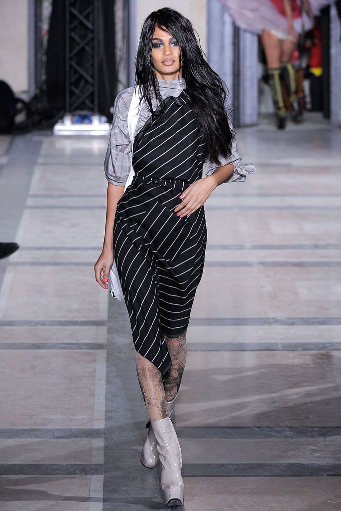 black and white striped jumpsuit