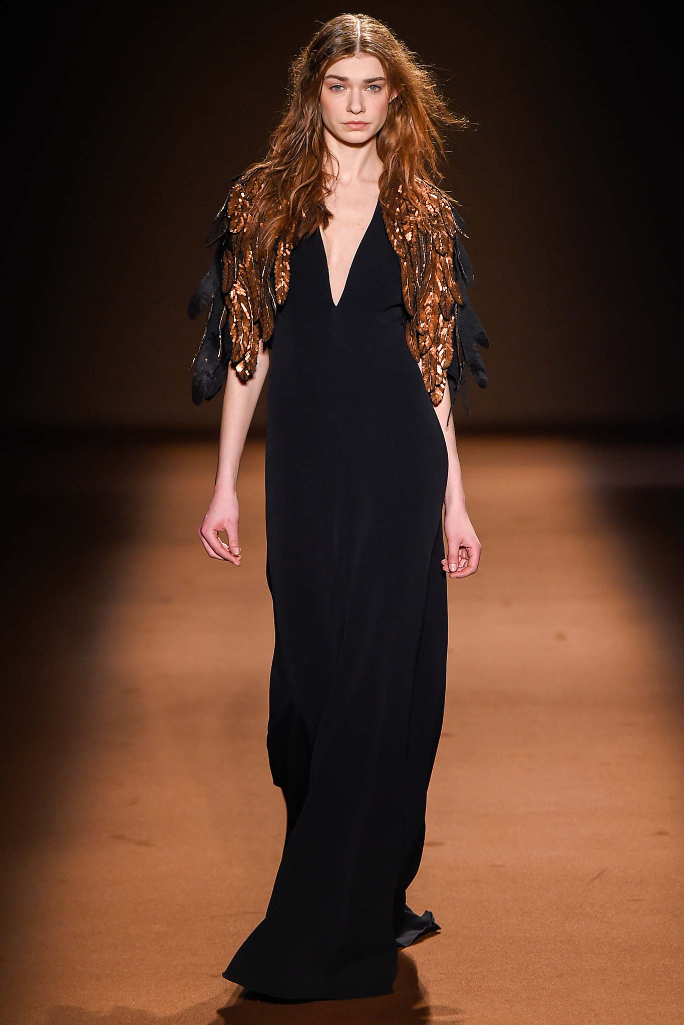 black silk relaxed embellished cape