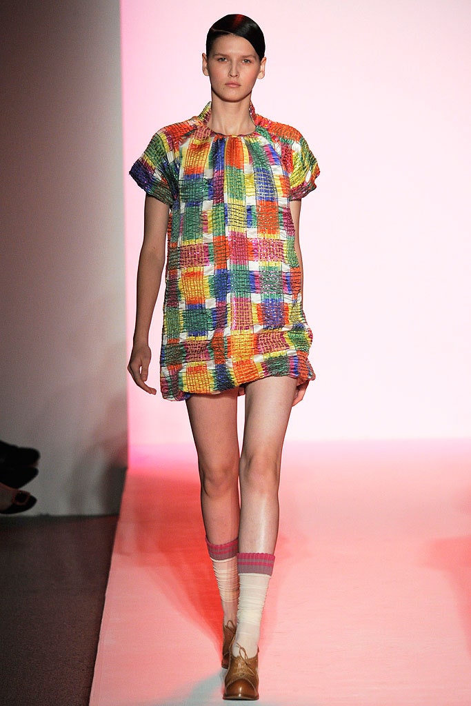 multi-colored relaxed short dress