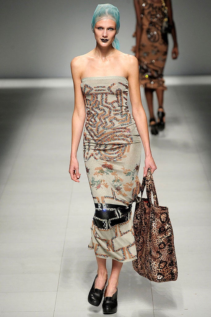 beige printed strapless midi dress