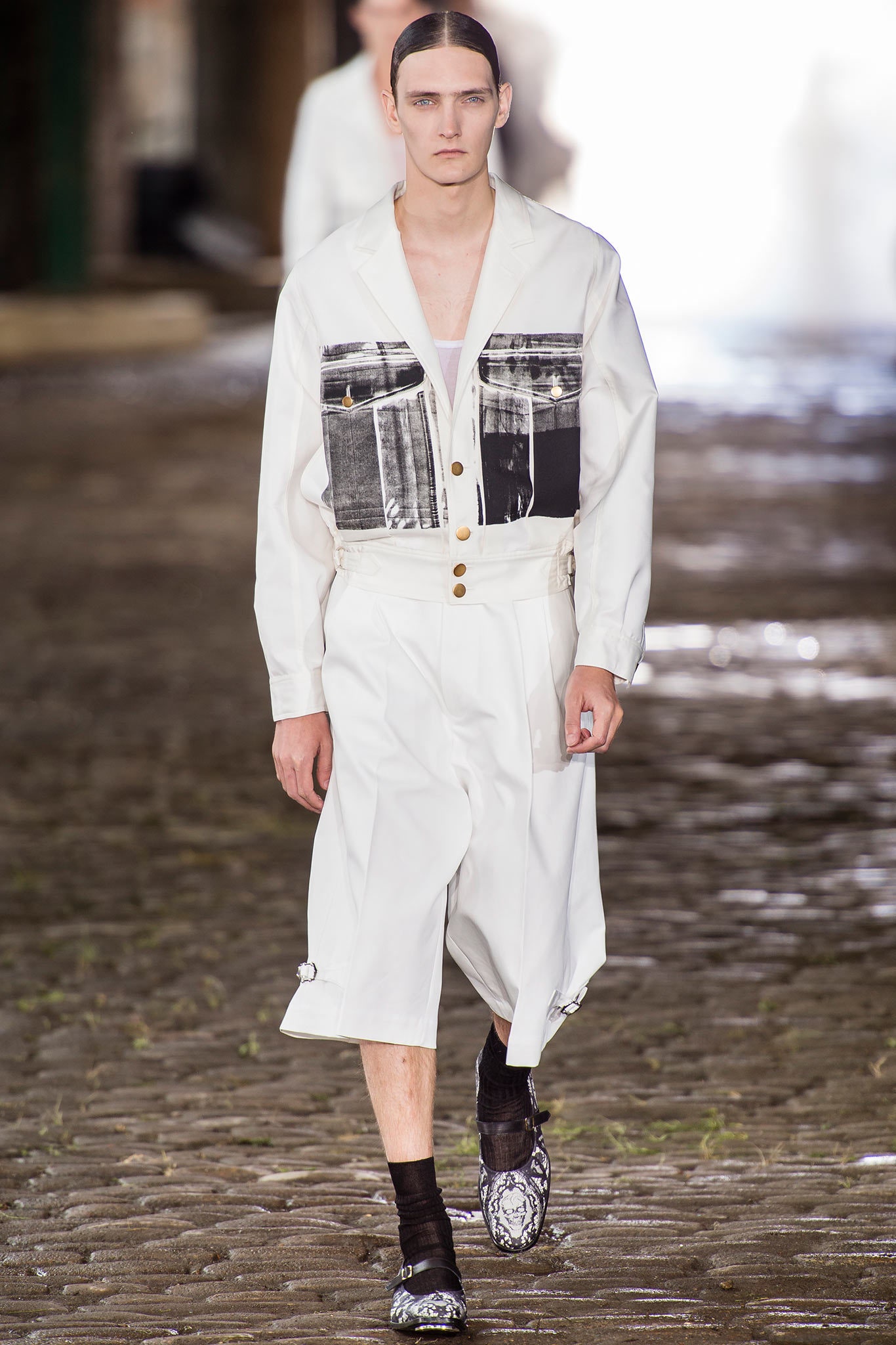 white relaxed cotton jumpsuit