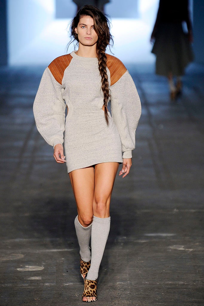 gray fitted mini dress with animal-print shoes