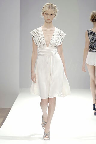 white silk sleeveless dress