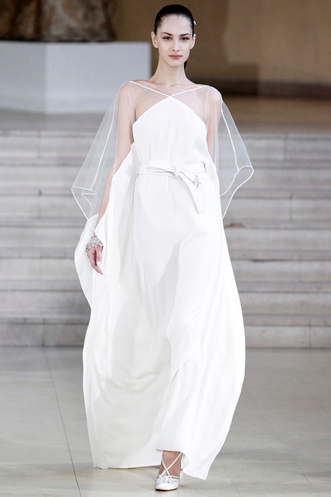 clear chiffon oversized layered sheer cape