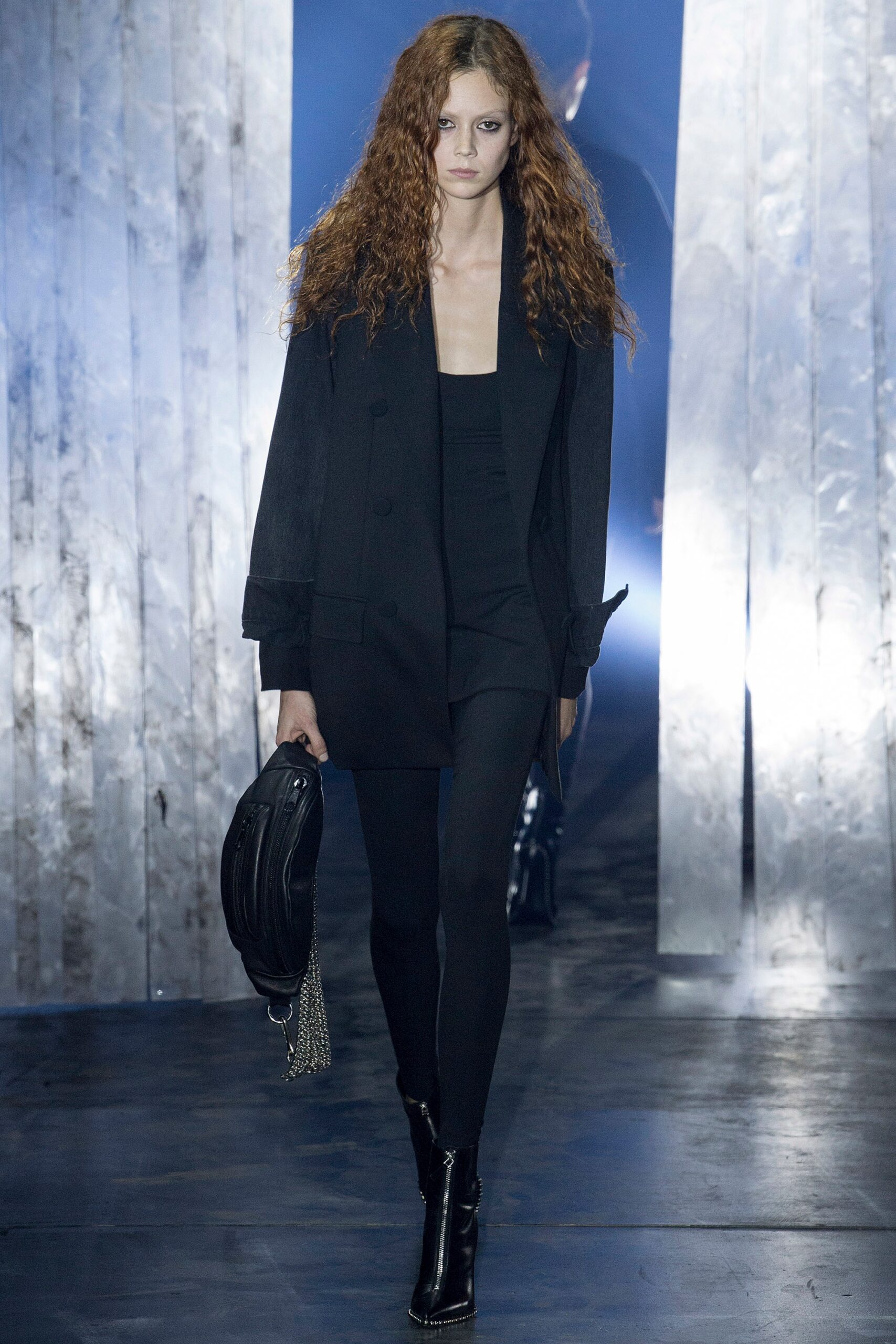 black leather boots