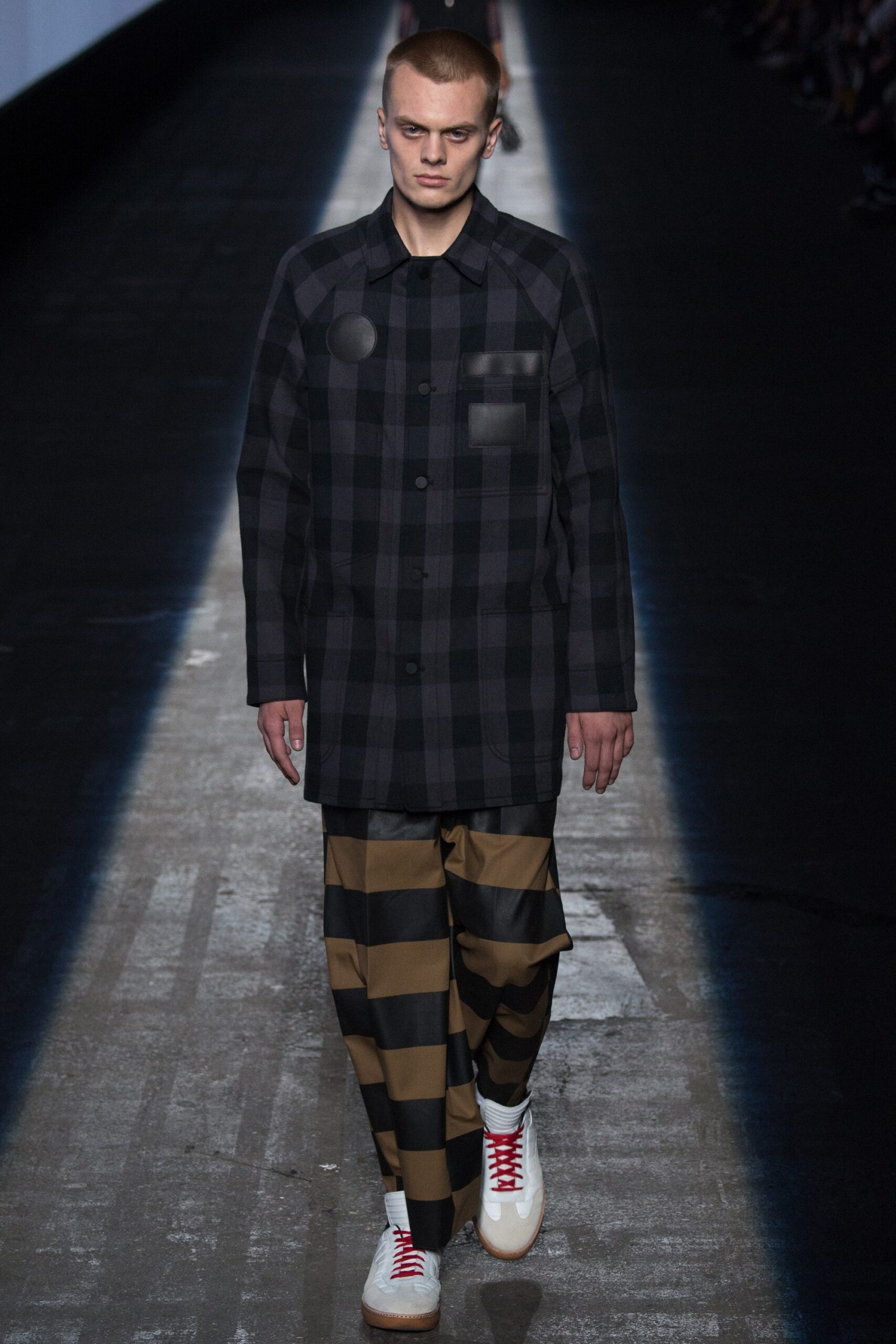 checked shirt with cargo pants