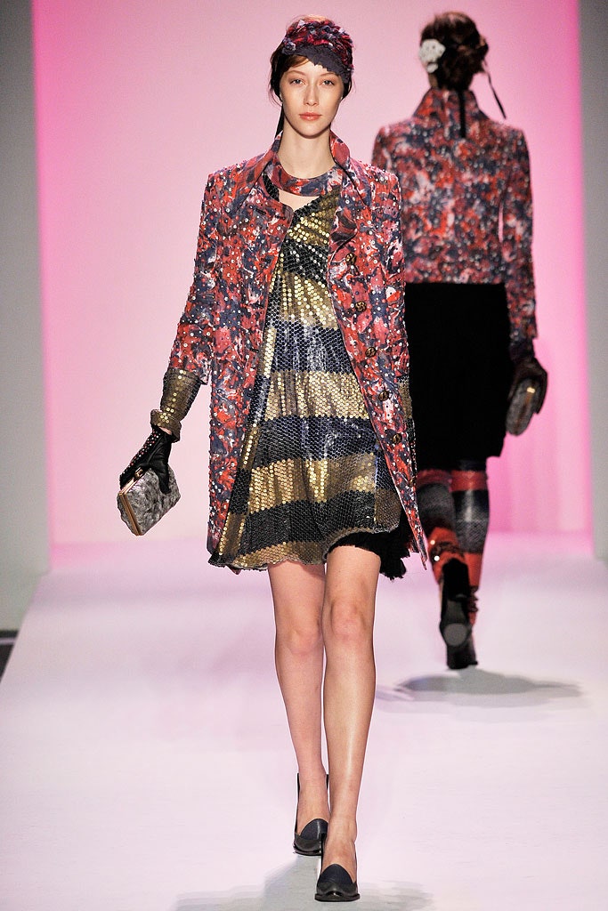 red silk long-sleeve collared relaxed printed coat