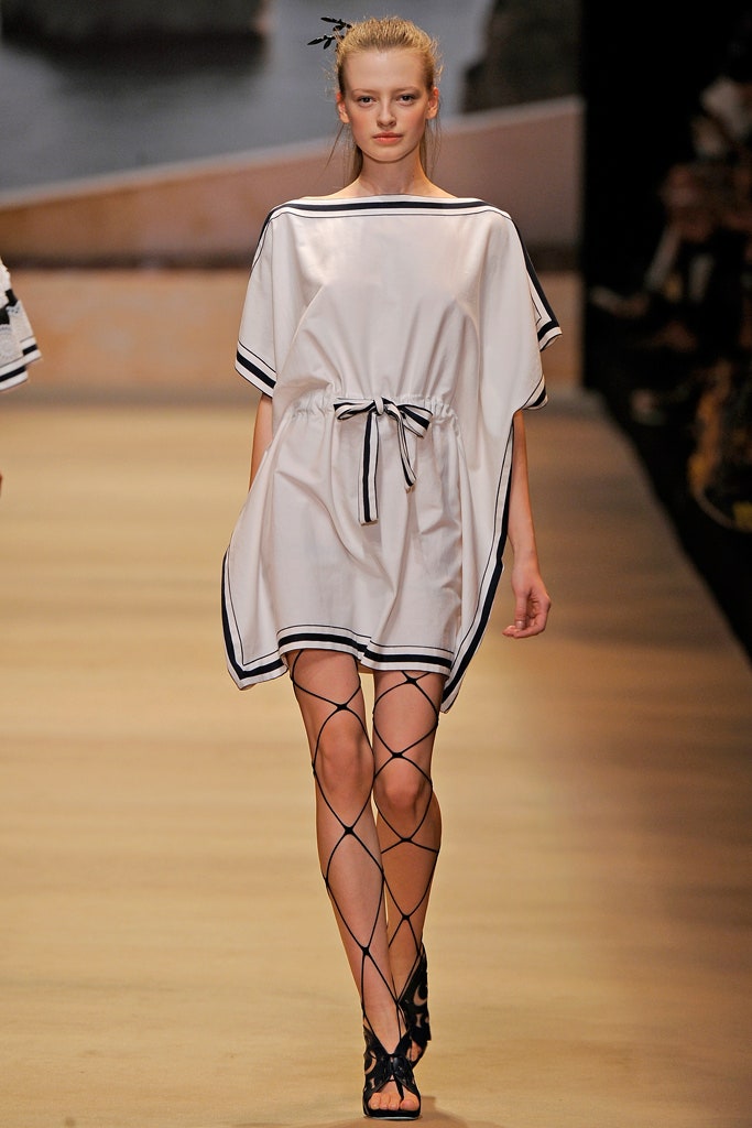 white silk relaxed dress