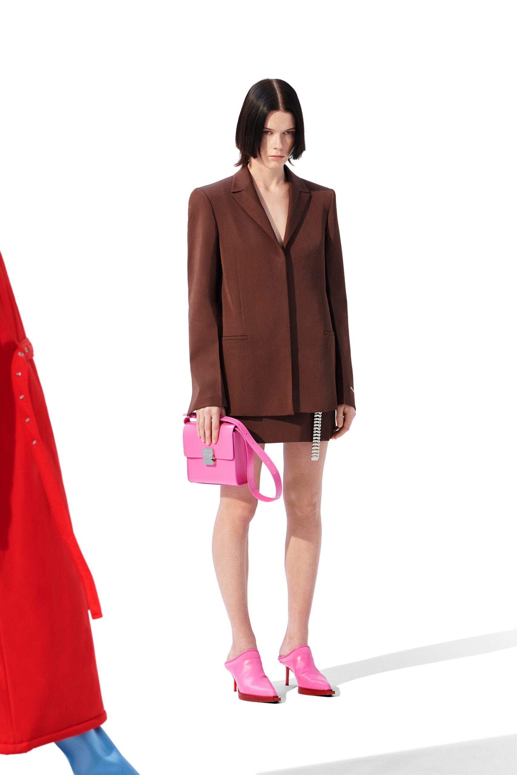 pink structured bag