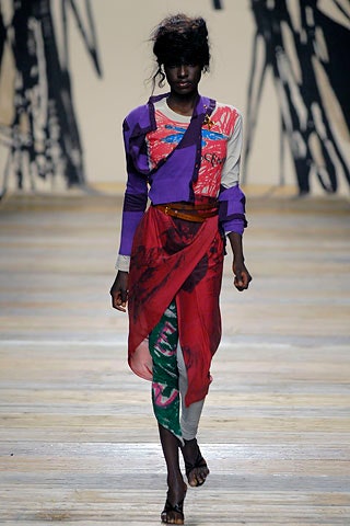 colorful layered midi dress and top