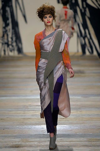 pink silk asymmetric dress